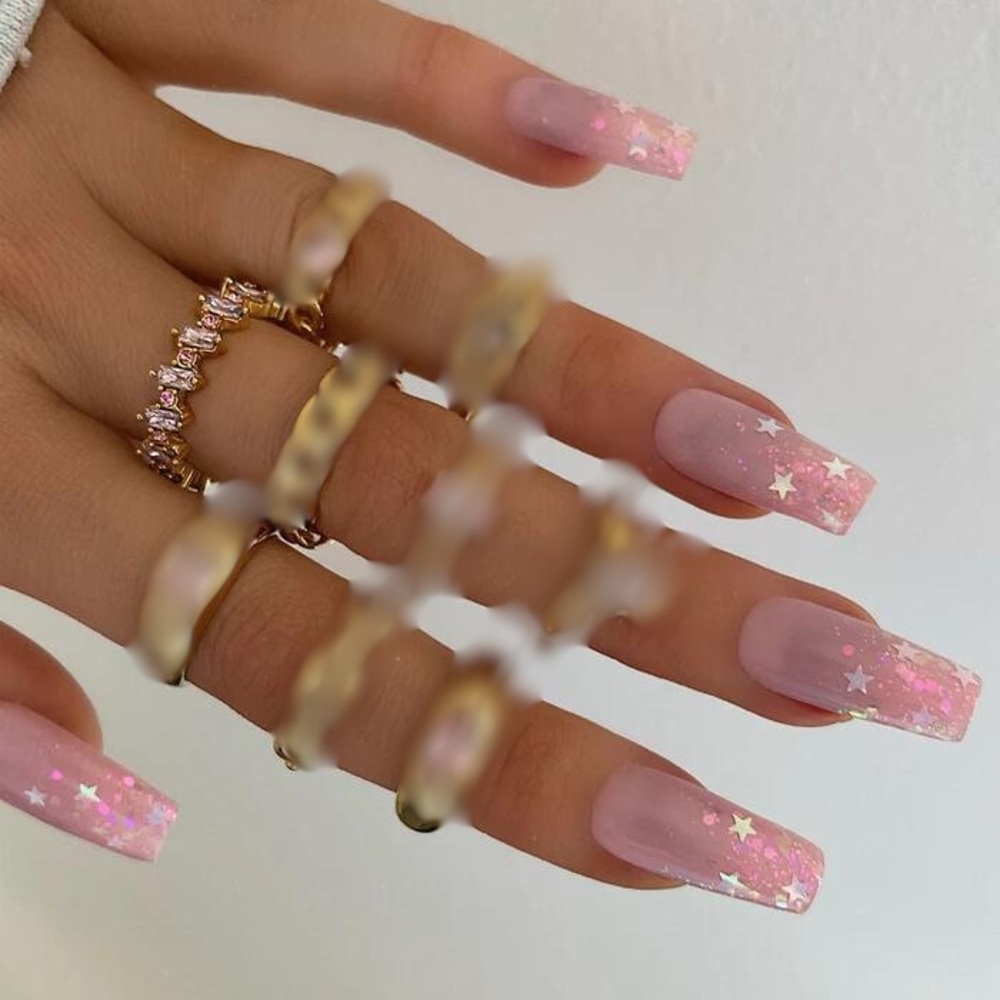 pink crystal ring